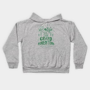 What is Life green Kids Hoodie